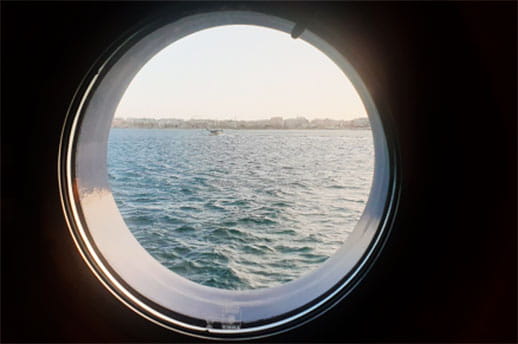 A last look from the porthole